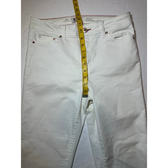 EV1 Women's Maddy Straight Leg 360Stretch Jeans White Size 10 High Rise - Picture 3 of 7